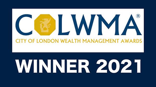 City of London Wealth Management Awards winner 2021